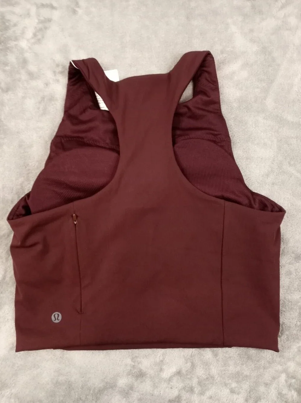 lululemon Womens athletica Deep Burgundy Performance Tank Top Size 8 NWT